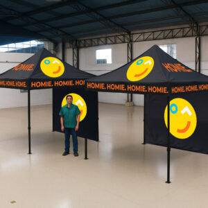 Gazebo Personalizado 1 Pared Plegable Publicidad 3x3